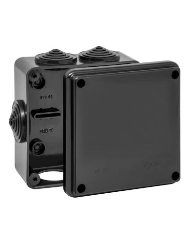 Коробка TYCO ОП 100х100х50мм УХЛ1 IP54 черный (67050Ч). Коробка распределительная. RuVinil в Норильске