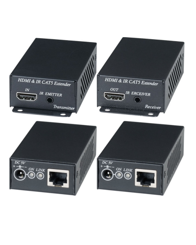 HE02EI. Комплект для передачи HDMI-сигнала с ИК-повторителем. SC&T в Норильске