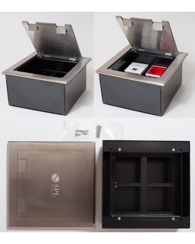 Люк на 4 поста (45х45), из нержавеющей стали, с коробкой, IP40 (300014). Люк. SPL в Норильске