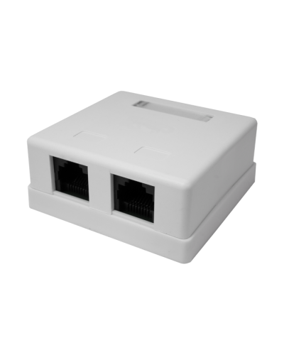 Розетка настенная RJ-45, 8P8C, Cat.5e, 2 порта UTP (10-0309): Компьютерная розетка в Норильске