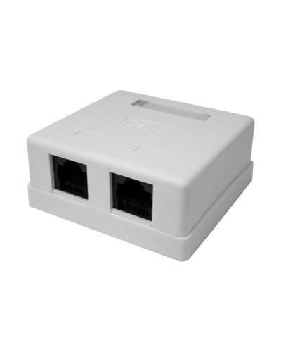 Розетка настенная RJ-45, 8P8C, Cat.6, 2 порта UTP (10-0310): Компьютерная розетка в Норильске