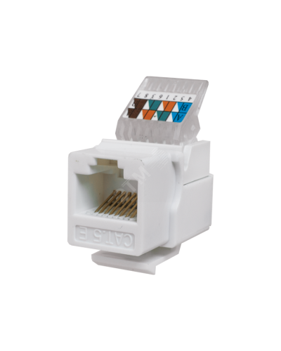 Модуль-вставка Keystone Кат5е, без.инстр.зад, белый UTP (10-0312): Вставка Keystone Jack RJ-45 в Норильске
