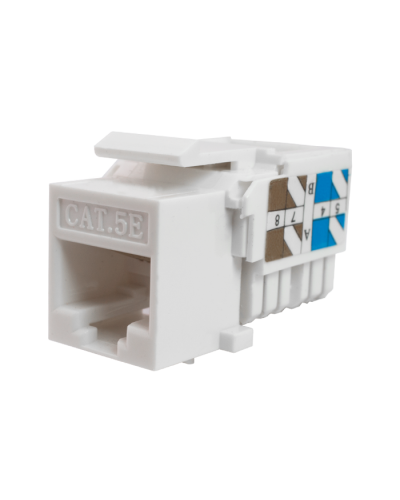 Модуль-вставка Keystone Кат5е, инстр.зад, белый UTP (10-0313): Вставка Keystone Jack RJ-45 в Норильске