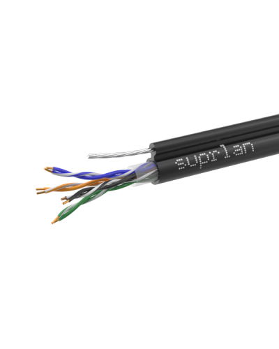 UTP Cat.5e 4x2x0,51 Cu PE Outdoor T-FG8 (трос) Premium (01-0308-1). Кабель «витая пара» (LAN) для структурированных систем связи. SUPRLAN в Норильске