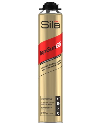 Пена монтажная Sila Pro TopGun 65, 875 мл. Пена монтажная. Sila в Норильске