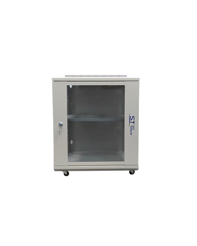 ST-NC12U600 (серый) С ПОЛКОЙ. Шкаф телекоммуникационный 19 настенный 12U. Space Technology в Норильске