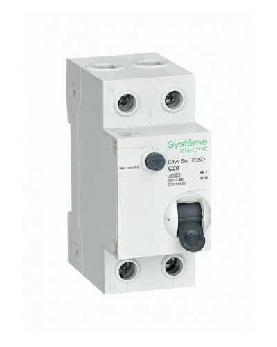 City9 Set 1P+N С 20А 4.5kA 30мА A 230В (C9D55620). Автоматический выключатель дифференциального тока. Systeme Electric в Норильске