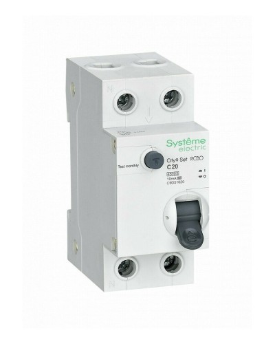City9 Set 1P+N С 20А 4.5kA 10мА A 230В (C9D51620). Автоматический выключатель дифференциального тока. Systeme Electric в Норильске