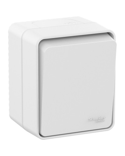 AtlasDesign PROFI54 выключатель 1-клавишный, открытой установки, белый (ATN540111). Выключатель. Systeme Electric в Норильске