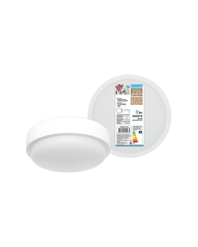 ДПП 3901 8Вт 6500К IP65 белый круг (SQ0366-0148). Светодиодный светильник LED. TDM ЕLECTRIC в Норильске