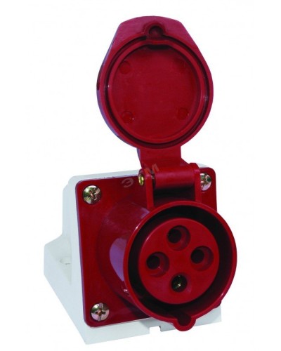 Розетка 114 стационарная 3Р+РЕ 16А 380В IP44 (SQ0602-0002). Розетка. TDM ЕLECTRIC в Норильске
