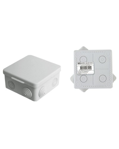 Коробка ОП 80х80х50мм, крышка, IP54, 7вх. (SQ1401-0512). Распаячная коробка. TDM ЕLECTRIC в Норильске