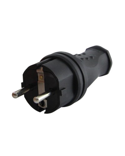 Вилка прямая 2Р+РЕ 16А 250В IP44 (SQ0612-0031). Вилка прямая каучук. TDM ЕLECTRIC в Норильске