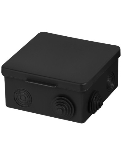 Распаячная коробка ОП 100х100х55мм, крышка, IP54, 8вх., черная TDM (SQ1401-0913). Распаячная коробка ОП. TDM ЕLECTRIC в Норильске