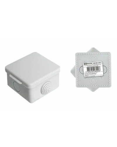 Коробка ОП 65х65х50мм, крышка,  IP54, 4вх. (SQ1401-0111). Распаячная коробка. TDM ЕLECTRIC в Норильске