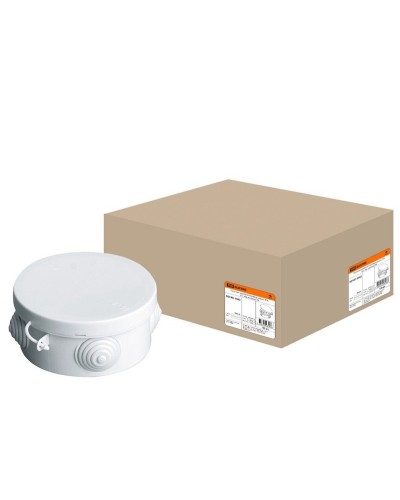 Коробка ОП D85х40мм, крышка, IP54, 4вх. (SQ1401-0502). Распаячная коробка. TDM ЕLECTRIC в Норильске