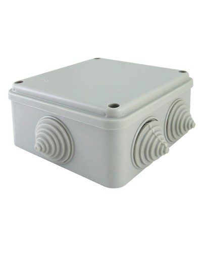 Коробка ОП 100х100х50мм, крышка на винтах, IP55, 6 вх. (SQ1401-1234). Распаячная коробка. TDM ЕLECTRIC в Норильске