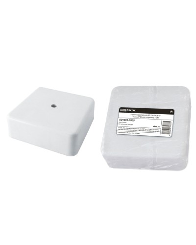 Коробка КР 75х75х28 ОП белая, IP40 (SQ1401-0905). Распаячная коробка. TDM ЕLECTRIC в Норильске