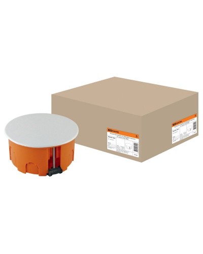 Распаячная коробка СП D80х40мм, крышка, пл. лапки, IP20, TDM (SQ1403-1025). Распаячная коробка СП. TDM ЕLECTRIC в Норильске