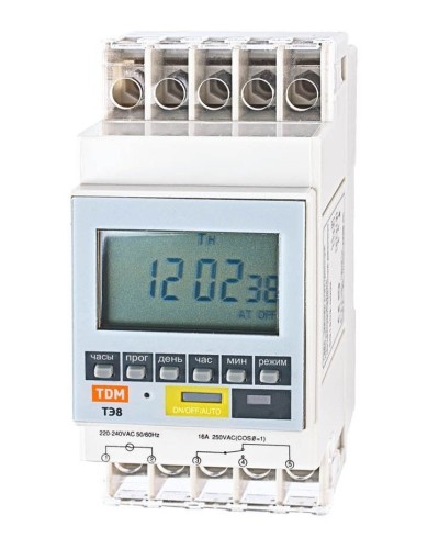 ТЭ8A-1мин/7дн-8on/off-16А-DIN TDM (SQ1503-0002). Таймер электронный. TDM ЕLECTRIC в Норильске