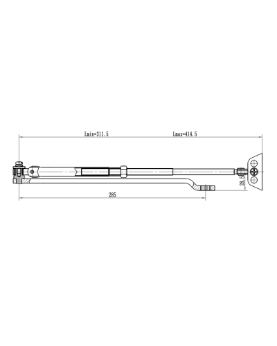 Рычаг-503 LONG. Рычаг удлиненный для доводчиков. VIZIT в Норильске