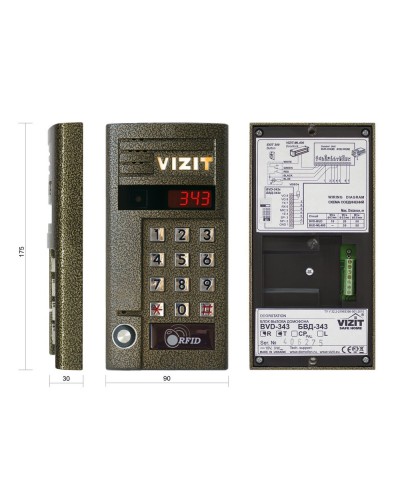 БВД-343RT. Вызывная панель аудиодомофона. VIZIT в Норильске