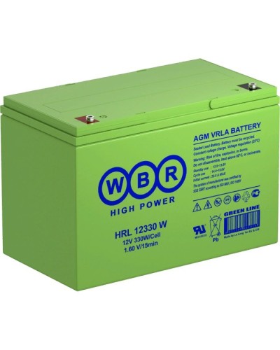 WBR HRL12330W. Аккумулятор герметичный свинцово-кислотный. WBR в Норильске