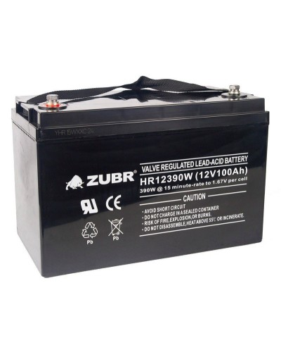 ZUBR HR 12390W (12V, 110Ah). Аккумулятор герметичный свинцово-кислотный. ZUBR в Норильске