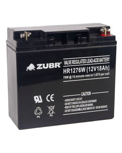 ZUBR HR 1276W (12V, 18Ah). Аккумулятор герметичный свинцово-кислотный. ZUBR в Норильске