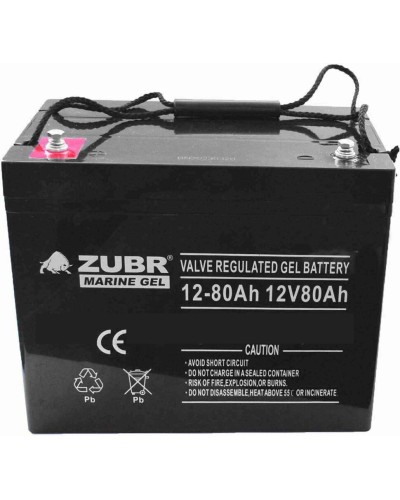 ZUBR MARINE GEL NPG 12-80 (12V, 80Ah). Аккумулятор герметичный свинцово-кислотный. ZUBR в Норильске