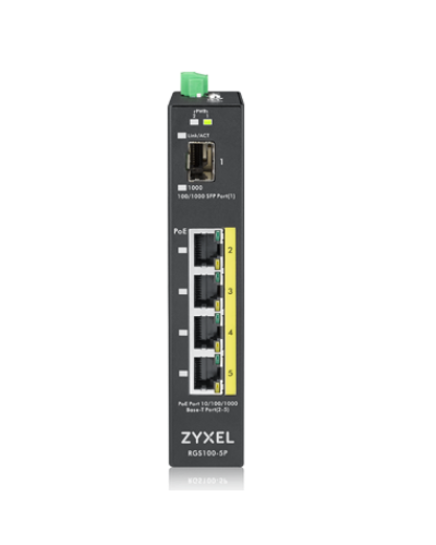 RGS100-5P-ZZ0101F. Промышленный PoE+ коммутатор. ZYXEL в Норильске