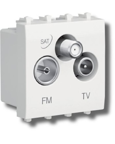 Розетка TV-FM-SAT Avanti 1 модуль черный квадрат (4402532): Розетка TV-FM-SAT в Норильске