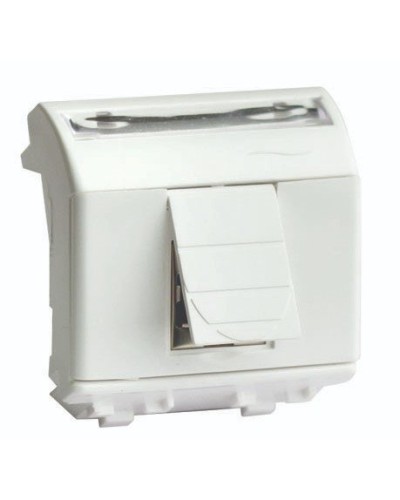 Розетка RJ-45 Brava 2 модуля слоновая кость (75450S): Розетка компьютерная с двумя разъёмами в Норильске
