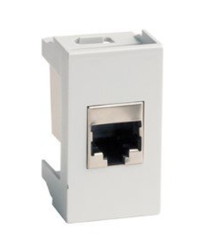 Розетка RJ-45 Viva 1 модуль серая (45138): Розетка компьютерная с одним разъёмом в Норильске