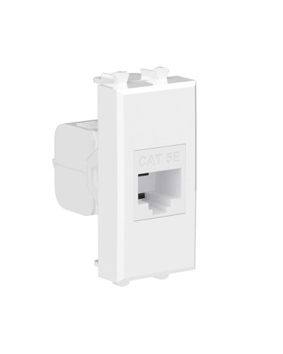 Розетка RJ-45 Avanti 1 модуль белое облако (4400661): Розетка компьютерная, без шторки модульная, кат.5е в Норильске