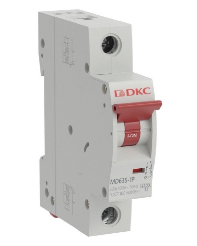 YON max MD63S 1P 25А 4,5кА C (MD63S-1PC25). Автоматический выключатель. ДКС в Норильске