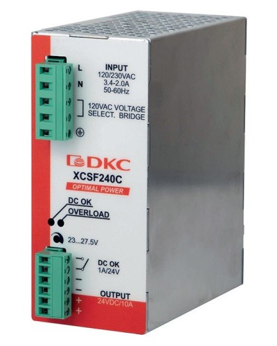 Источник питания однофазный, 240Вт, 5А, 48В (XCSF240DP). Источник питания OPTIMAL POWER однофазный, с ORing диодом. ДКС в Норильске