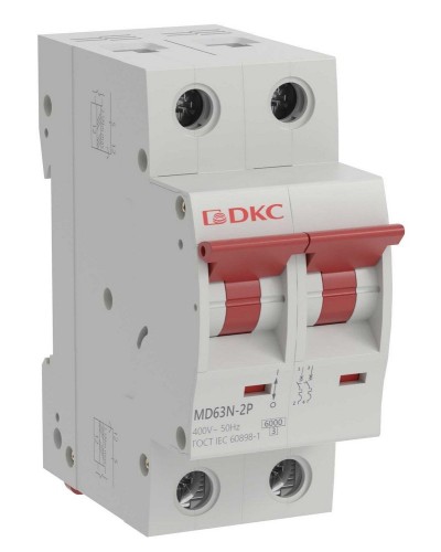 YON max MD63N 2P 25А 6кА C (MD63N-2PC25). Автоматический выключатель. ДКС в Норильске