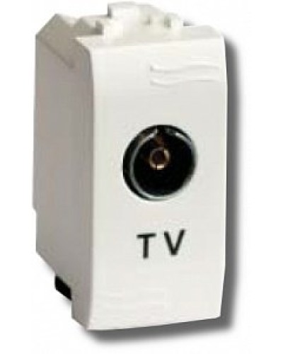 Розетка TV Brava универсальная 1 модуль слоновая кость (75721S): Розетка TV в Норильске