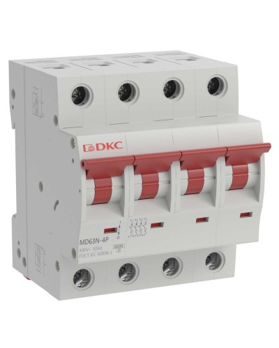 YON max MD63N 4P 10А 6кА C (MD63N-4PC10). Автоматический выключатель. ДКС в Норильске