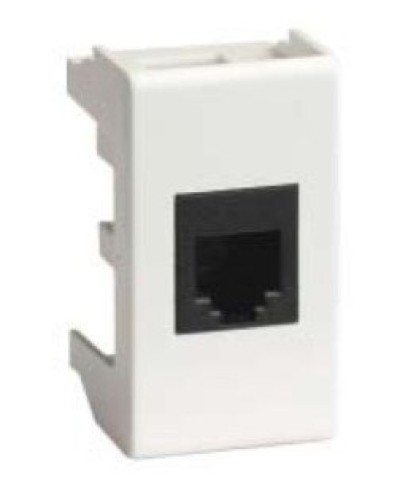 Розетка RJ-45 Viva 1 модуль белая (45038): Розетка компьютерная с одним разъёмом в Норильске