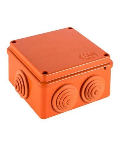 Коробка JBS100 100х100х55, 6 вых., 10P (1,5-6мм²) (43497HF): Коробка монтажная, огнестойкая, без галогена в Норильске
