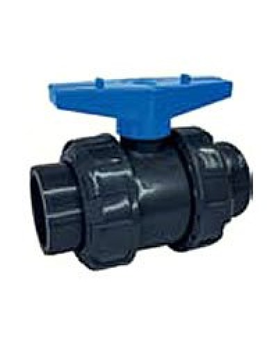 Ecoplast кран шаровый d25 (уплотнение TPV, остальное EPDM) с муфтовым окончанием (49447). Кран шаровый. Экопласт в Норильске