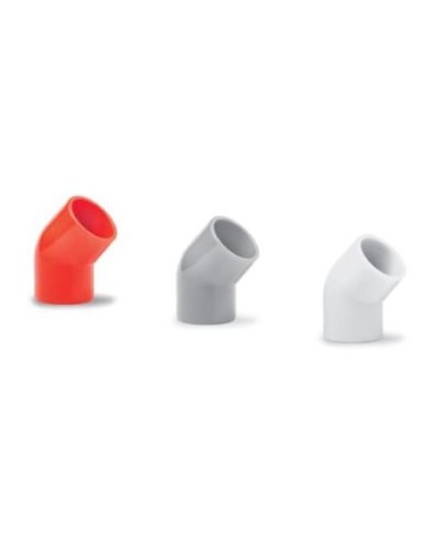 Ecoplast поворот 45гр., для аспирационной системы D25, АБС, красный (10 шт) (49225-10). Поворот для аспирационной системы. Экопласт в Норильске
