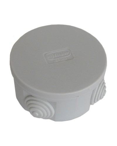 Коробка JBR080 D=80х40, 4 вых., IP44, серая (44005). Коробка монтажная. Экопласт в Норильске