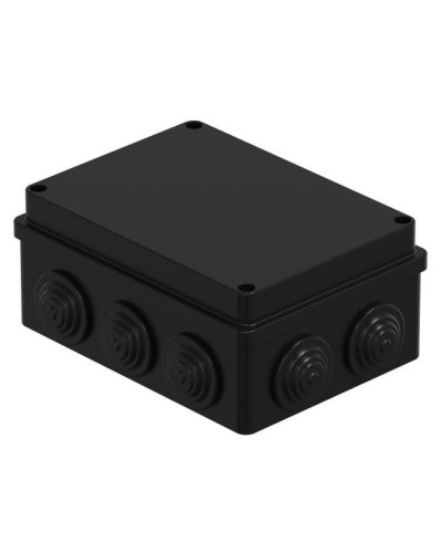 Коробка JBS150 150х110х70, 10 вых., IP55, черная (44009BL-1). Коробка монтажная. Экопласт в Норильске