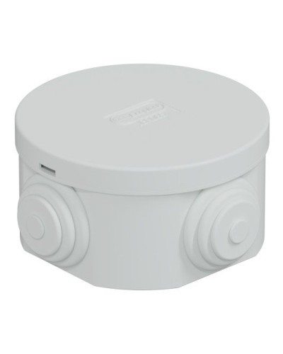 Коробка JBR065 D=65х35, 4 вых., IP44, белая (44004W-1). Коробка монтажная. Экопласт в Норильске