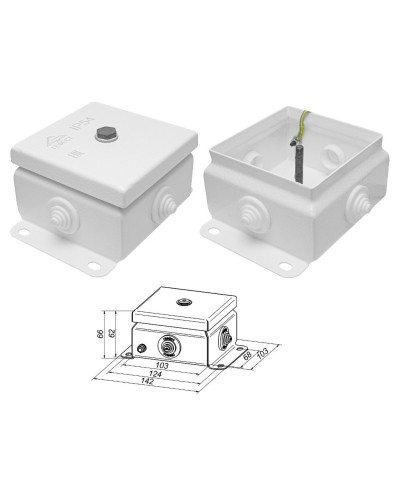 КМ IP55-1010 (без DIN рейки). Коробка монтажная электротехническая. Гефест в Норильске