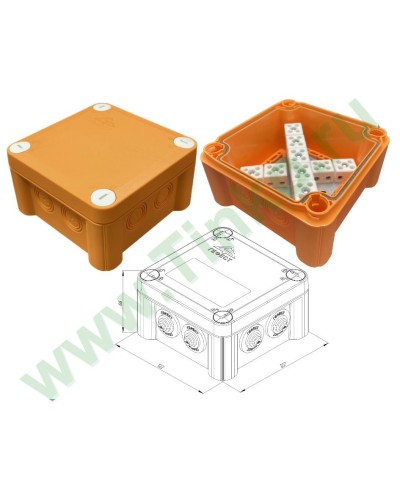 КМ-О-1212(П)(18к)-IP55: Коробка монтажная огнестойкая в Норильске