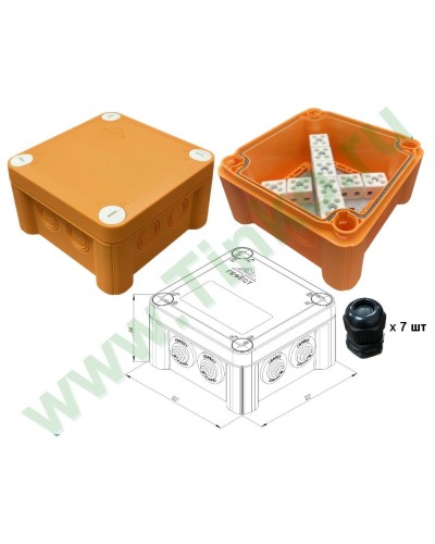 КМ-О-1212(П)(18к)-IP66(П6-12): Коробка монтажная огнестойкая в Норильске